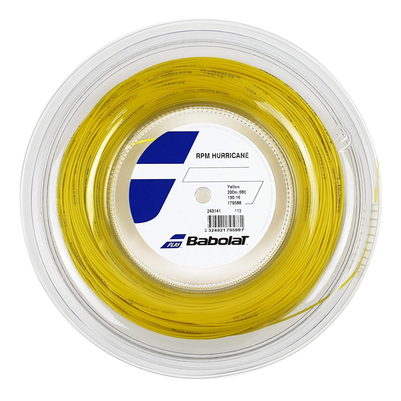 Струна для теннисной ракетки Babolat RPM HURRICANE желтый